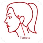 Temple Point Hair Transplant Icon